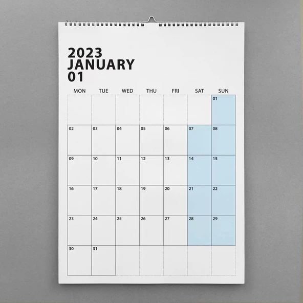 2026 Duvar Takvimi, Aylık Planlayıcı Takvim, Minimalist Takvim, Duvar Planlayıcısı - Resim 2