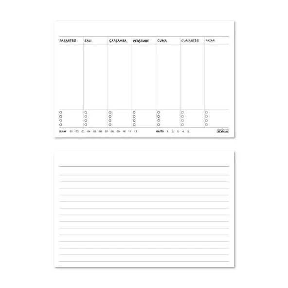 Haftalık Planlayıcı 2026 Masa Takvimi - Vintage Arabalar - Resim 5