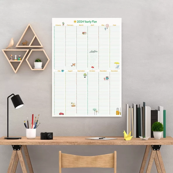 2026 Yıllık Planlayıcı Duvar Takvimi, Seyahat Modu, 2026 Planlayıcı Takvim, Aylık Planlayıcı, 2026 Year Planner, 2026 Wa ürün görseli 1