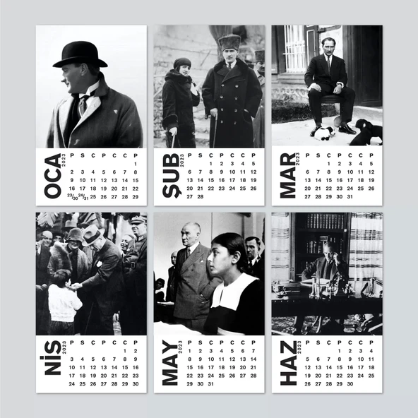 Haftalık Planlamalı Atatürk Takvimi Atatürk Masa Takvimi 2026 Takvim ve Haftalık Planlama İkisi Bir Arada - 2