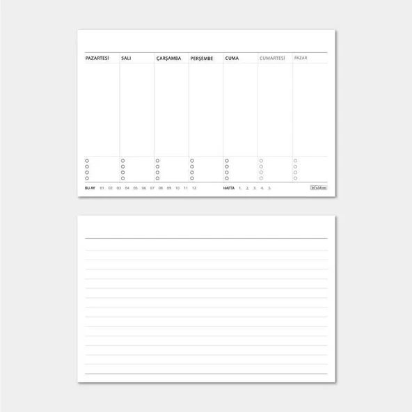 Atatürk Takvimi Haftalık Planlamalı 2026 Masa Takvimi Kırmızı - Resim 6