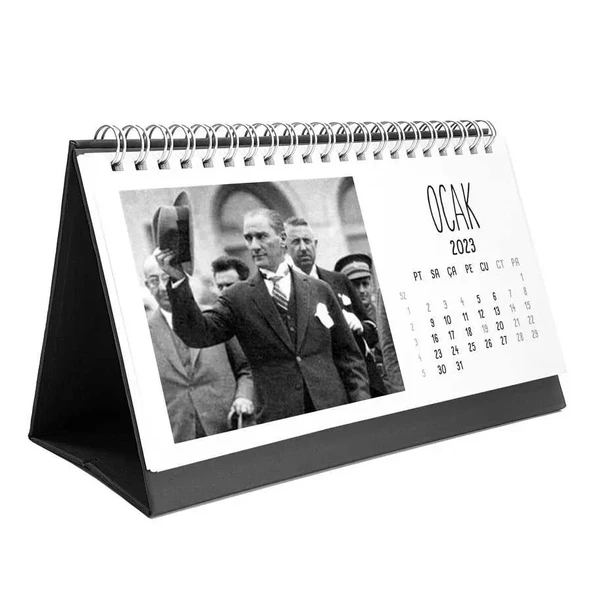 2026 Atatürk Takvimi - Atatürk Fotoğraflı 2026 Masa Takvimi ürün görseli 1
