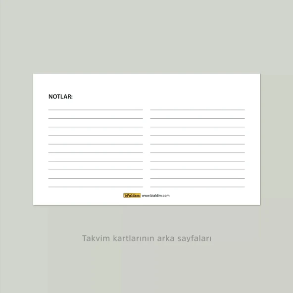 Boho Renk Aylık Planlama Masa Takvimi, 2026 Takvim, Minimalist Fonksiyonel Takvim - Siyah Renk - Resim 4