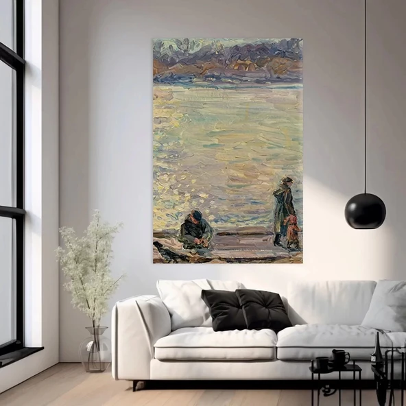 Kıyı Şehri Esintisi Kanvas Tablo - Resim 2