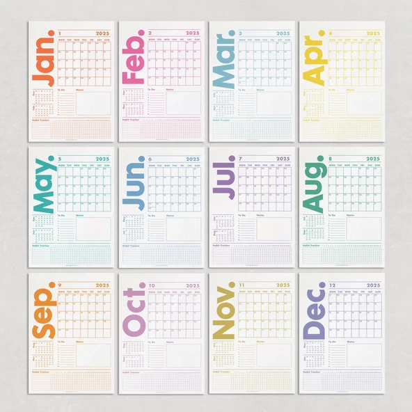 2026 Duvar Takvimi, 33X48 cm, A4, Spiralli Takvim, Önceki ve Sonraki Ay Takvim, Aylık Planlayıcı Takvim - Resim 4