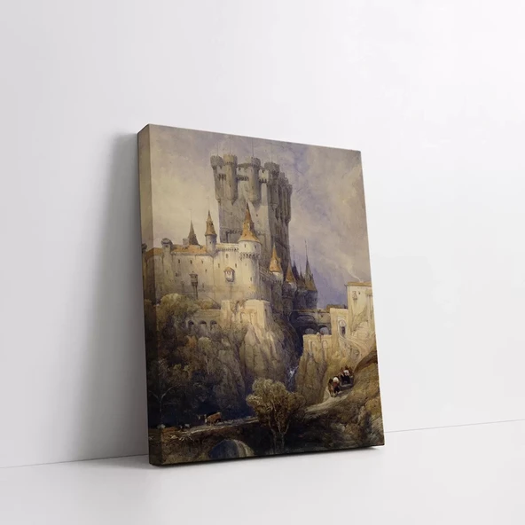 Ortaçağ Kalesi Kanvas Tablo - Resim 3