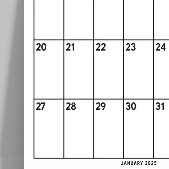 2026 Aylık Planlayıcı Duvar Takvimi, 33X48 cm & A4 Takvim, 12 Ay Poster Takvim, Organizer Takvim - Resim 4