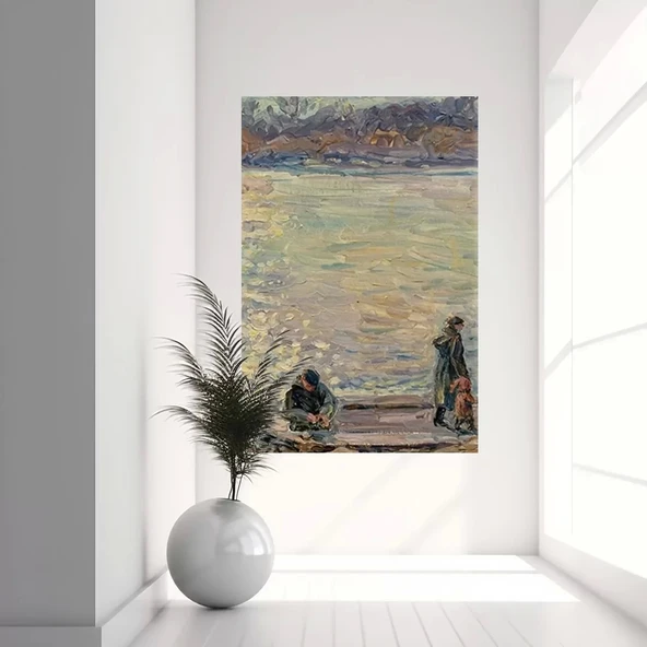 Kıyı Şehri Esintisi Kanvas Tablo ürün görseli