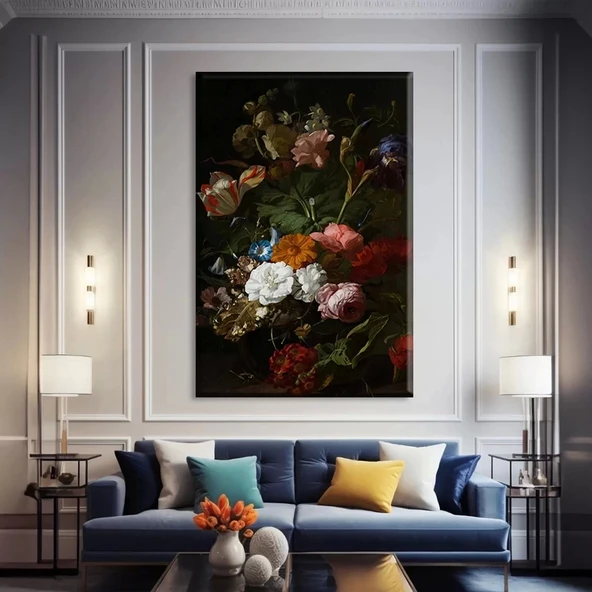 Gece Florası Kanvas Tablo - Resim 2