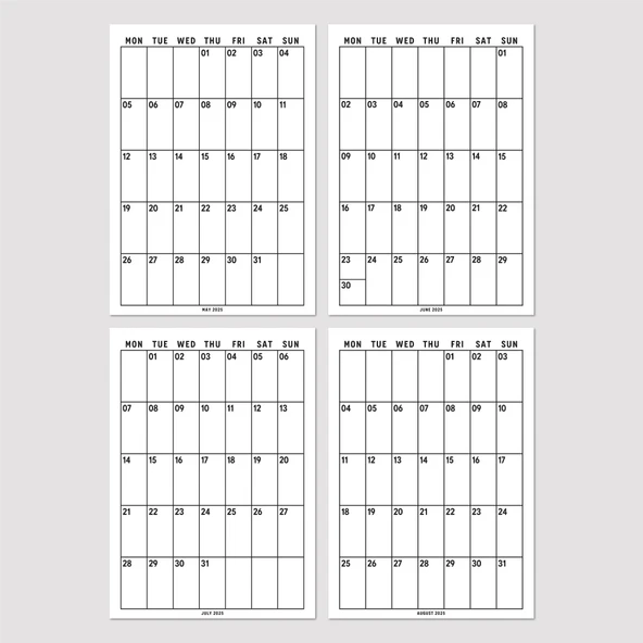 2026 Aylık Planlayıcı Duvar Takvimi, 33X48 cm & A4 Takvim, 12 Ay Poster Takvim, Organizer Takvim - Resim 9