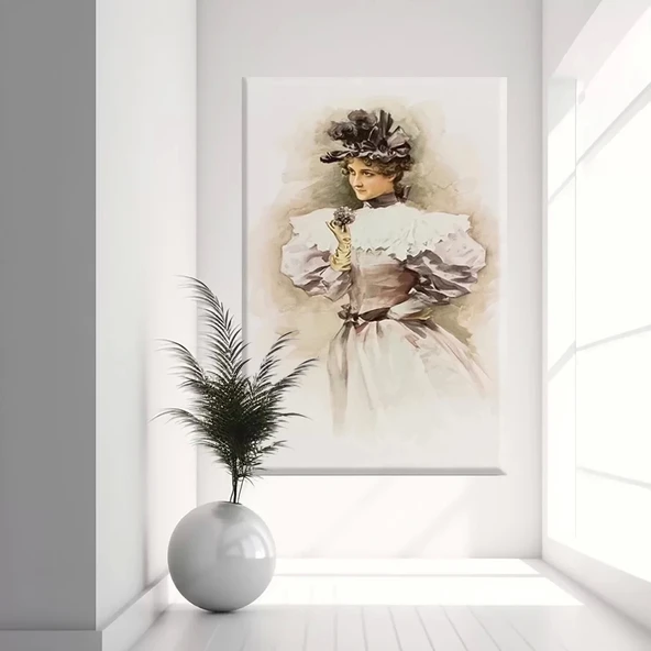 Zarif Portre Kanvas Tablo ürün görseli