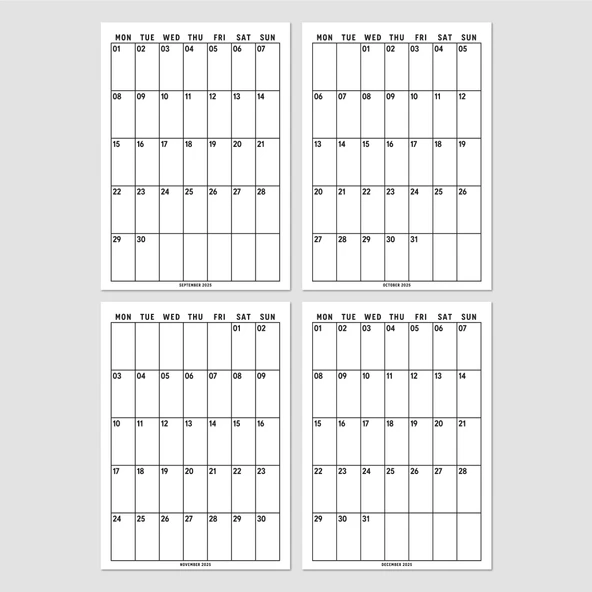 2026 Aylık Planlayıcı Duvar Takvimi, 33X48 cm & A4 Takvim, 12 Ay Poster Takvim, Organizer Takvim - Resim 8