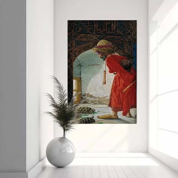 Kaplumbağa Terbiyecisi Kanvas Tablo ürün görseli