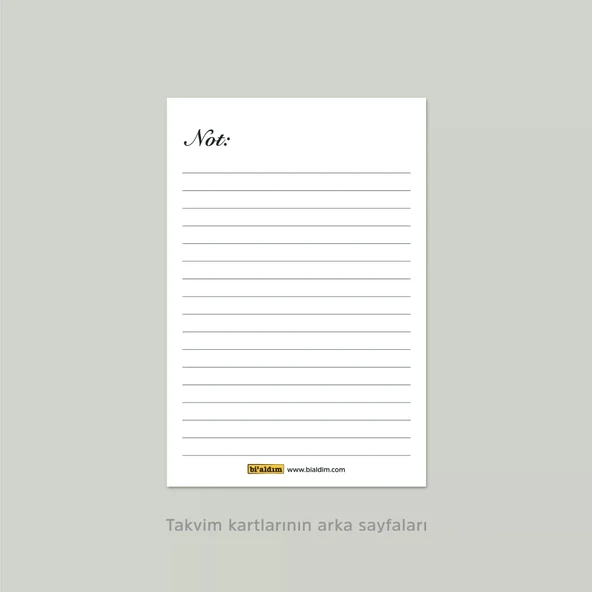 2026 Çiçekli Takvim, Ahşap Takvim, Çiçek Resimli Masa Takvimi, 2026 Takvim - Resim 6