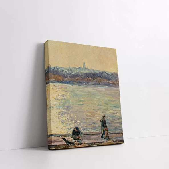 Kıyı Şehri Esintisi Kanvas Tablo - Resim 3