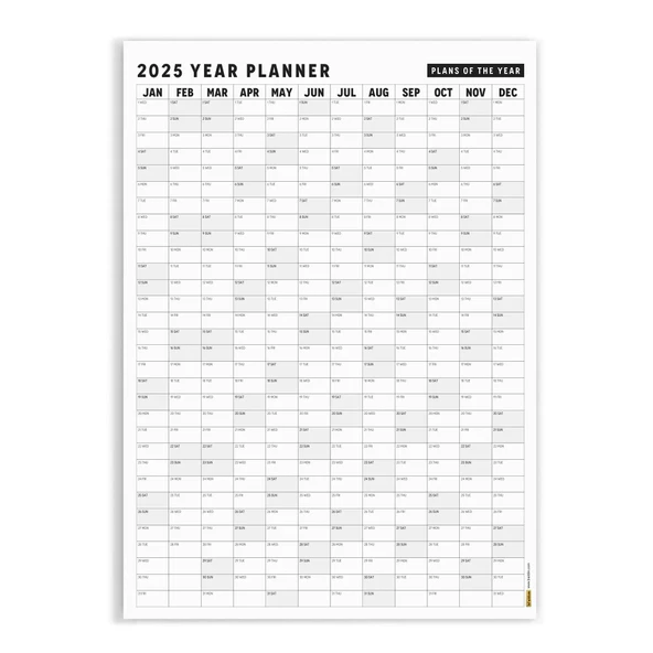 2026 Yıllık Planlayıcı Duvar Takvimi, Aylık Planlayıcı Aile Takvimi, Siyah Beyaz Takvim - Resim 5