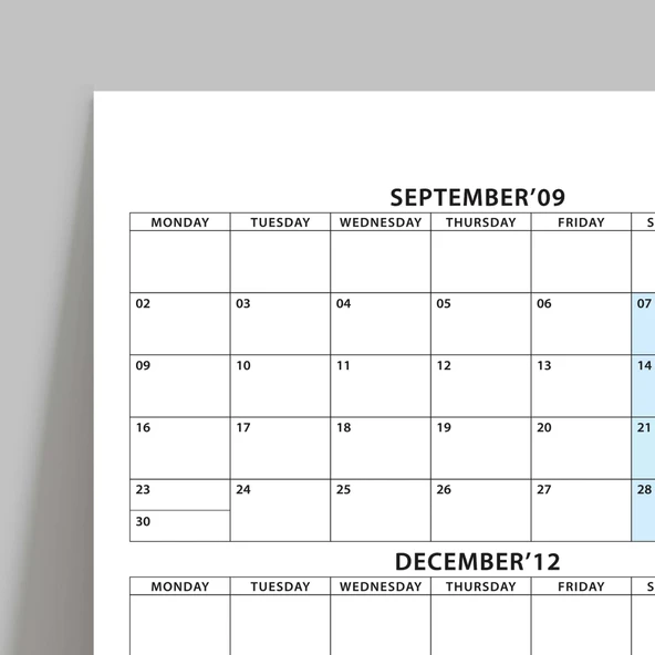 2025 -2026 Akademik Duvar Takvimi, Eylül Başlangıçlı, Academic Wall Calendar, Pastel Gökkuşağı Renkler - 3