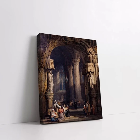 Tarihi Mekanda Buluşma Kanvas Tablo - Resim 3