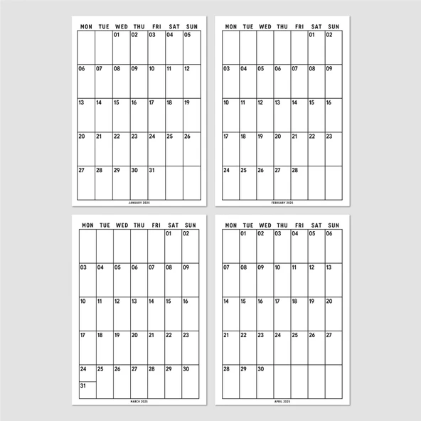 2026 Aylık Planlayıcı Duvar Takvimi, 33X48 cm & A4 Takvim, 12 Ay Poster Takvim, Organizer Takvim - Resim 7