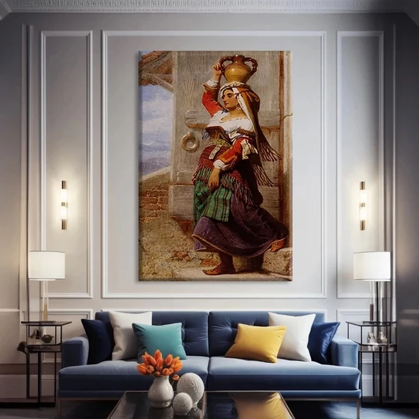 Su Taşıyan Roman Kanvas Tablo - Resim 2