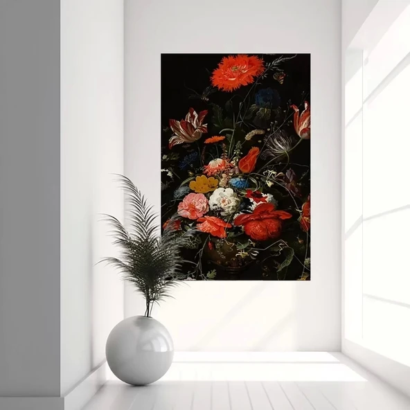 Kırmızı Ahenk Kanvas Tablo ürün görseli