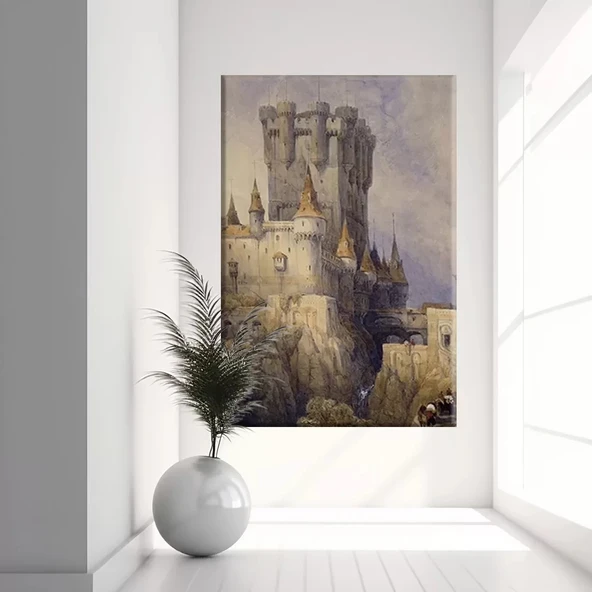 Ortaçağ Kalesi Kanvas Tablo ürün görseli