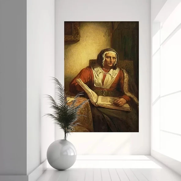 Düşünen Adam Kanvas Tablo ürün görseli