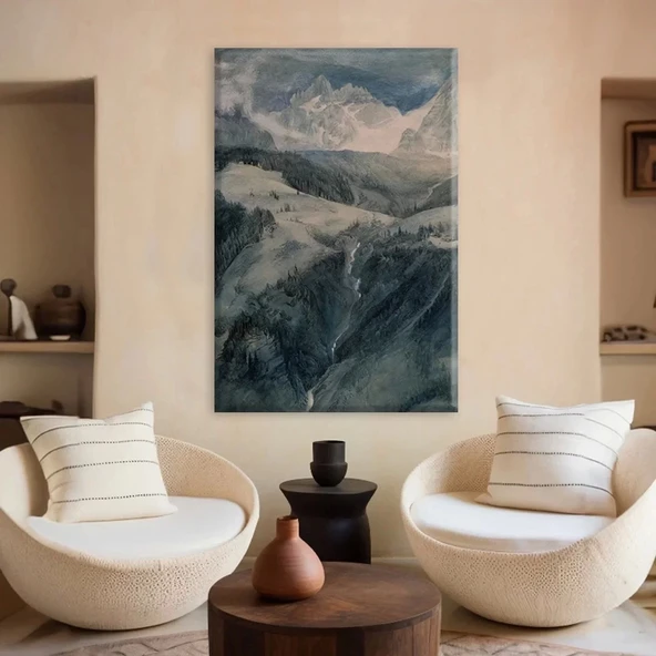 Dağların Mağrurluğu Kanvas Tablo - Resim 2