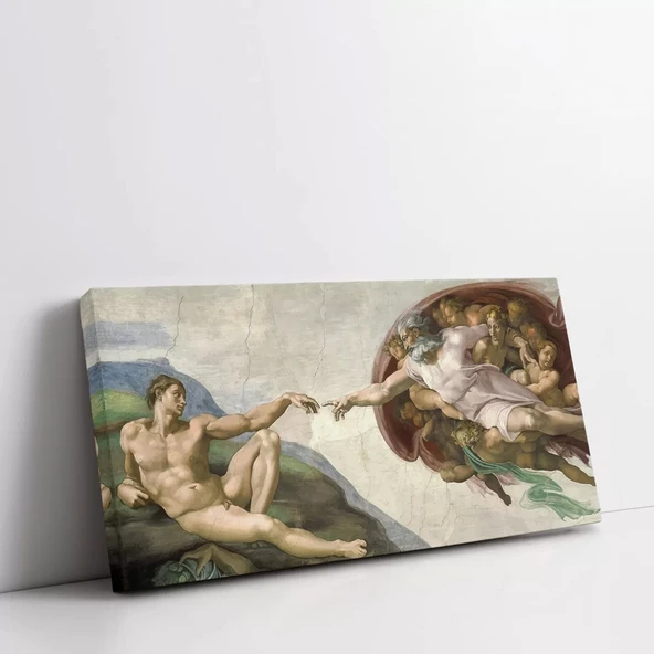 Adem'in Yaratılışı Kanvas Tablo - Resim 3
