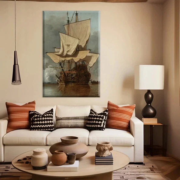 Yelkenli Gemiler Kanvas Tablo - Resim 2
