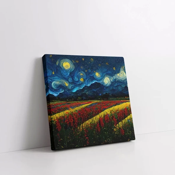 Lavanta Tarlaları Kanvas Tablo - Resim 3