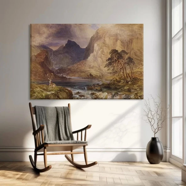 Dağların Sükuneti Kanvas Tablo ürün görseli