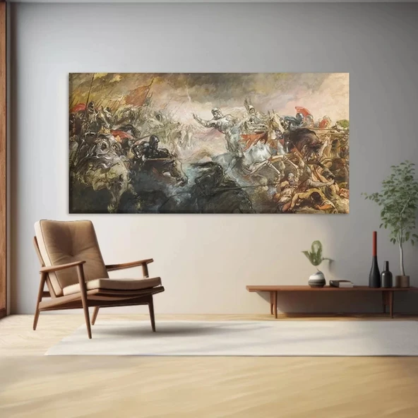 Savaş Alanı Kanvas Tablo - Resim 2