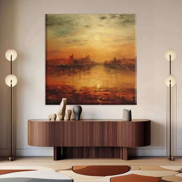 Alacakaranlık Sükuneti Kanvas Tablo - Resim 2