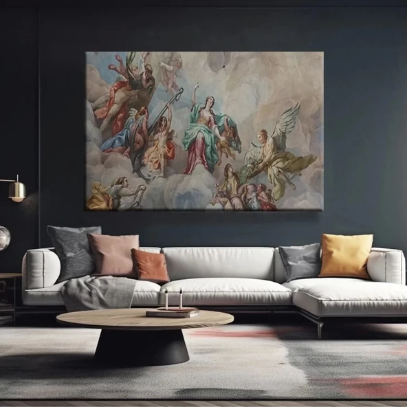 Mitolojik Çatışma Kanvas Tablo - Resim 2