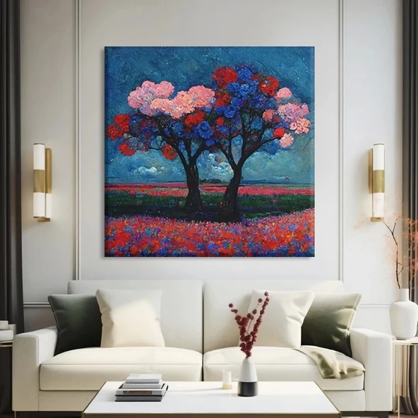 Bahar Çiçekleri Kanvas Tablo - Resim 2