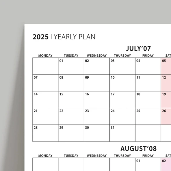 Üç Aylık Planlayıcı 2026 Duvar Takvimi Seti, 90 Günlük Planlama, 2026 Duvar Planlayıcı Takvim, Boho Renkler, 12 Hafta Pl - Resim 5