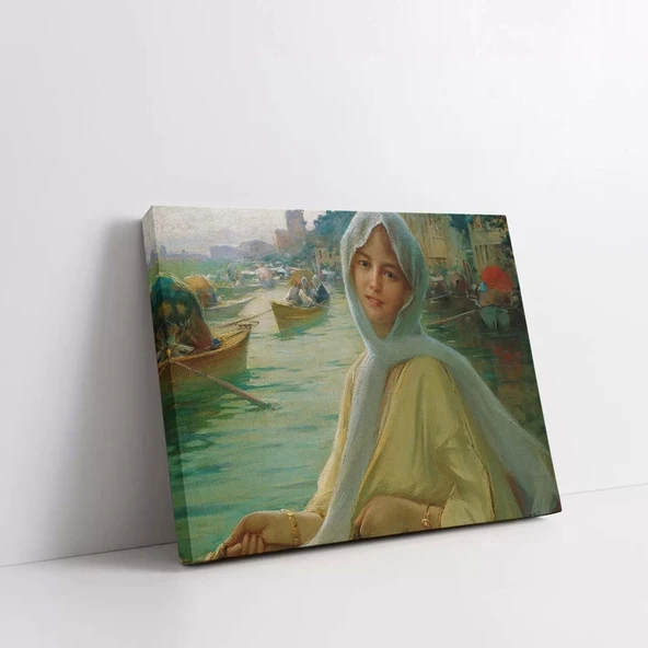 Gondolun Yolcusu Kanvas Tablo - Resim 3