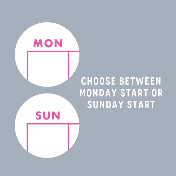 2026 Aylık Planlayıcı Duvar Takvimi, Önceki ve Sonraki Ay Takvim, 33X48 cm & A4 Spiralli Takvim, Canlı Gökkuşağı Renkler - Resim 9