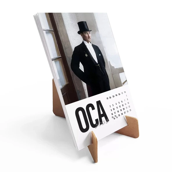 2026 Atatürk Takvimi, Renkli Atatürk Fotoğraflı Takvim, 2026 Takvim, 2026 Masa Takvimi ürün görseli 1