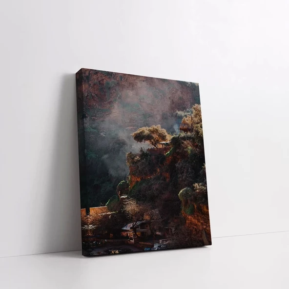 Uçurumun Kenarında Kanvas Tablo - Resim 3