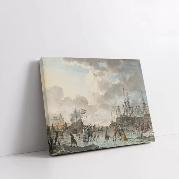 Limanın Sabahı Kanvas Tablo - Resim 3