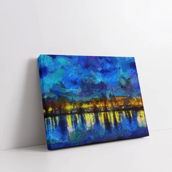 Suların Altındaki Yansımalar Kanvas Tablo - Resim 3