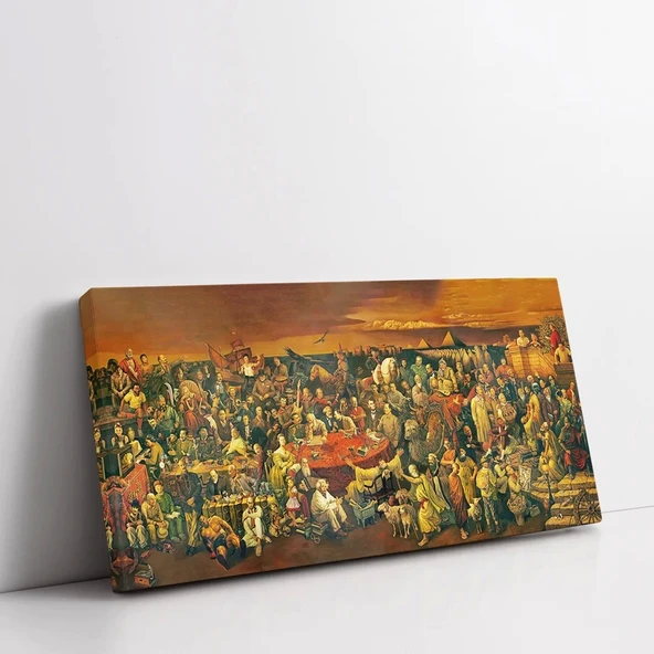 Tarihi Çarşı Kanvas Tablo - Resim 3