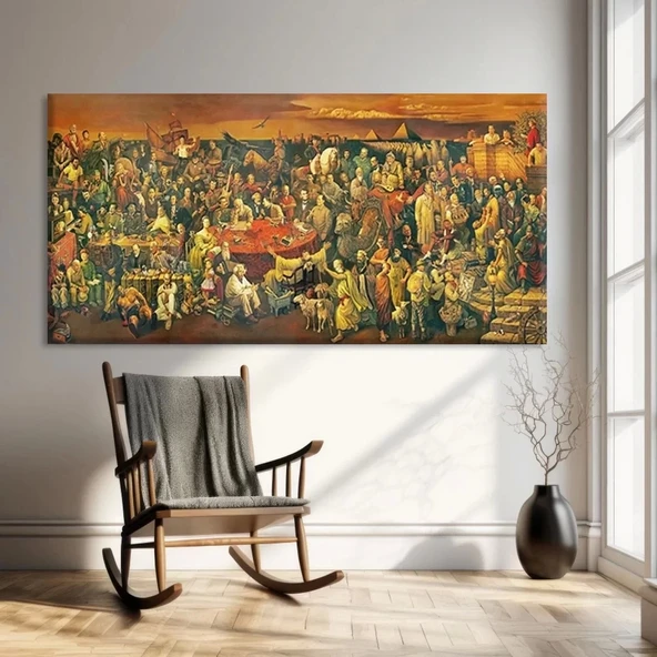 Tarihi Çarşı Kanvas Tablo - Resim 2