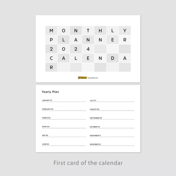 Amerikan Standardı 2026 Masa Takvimi(Pazar Günü Başlangıç),Ahşap Şövale Takvim, Grinin Tonları 2026 Masa Takvimi, Aylık - Resim 8