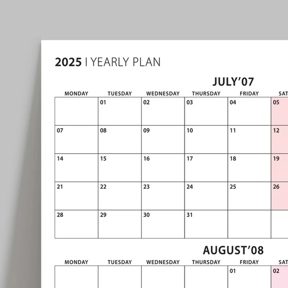 Üç Aylık Planlayıcı 2026 Duvar Takvimi Seti, 90 Günlük Planlama, 2026 Duvar Planlayıcı Takvim, Boho Renkler, 12 Hafta Pl - Resim 5