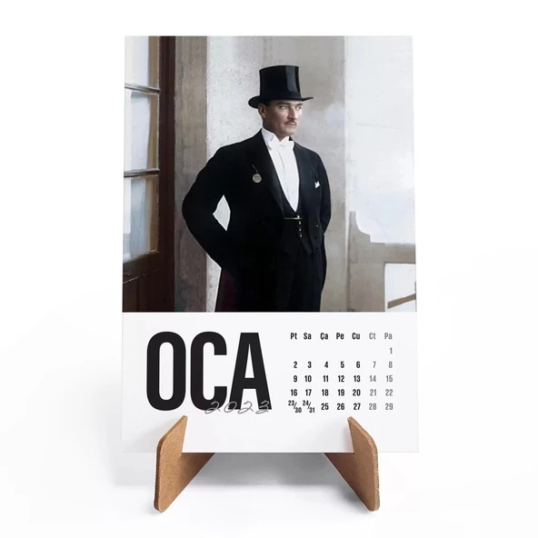 2026 Atatürk Takvimi, Renkli Atatürk Fotoğraflı Takvim, 2026 Takvim, 2026 Masa Takvimi - Resim 2