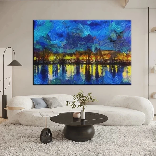 Suların Altındaki Yansımalar Kanvas Tablo ürün görseli