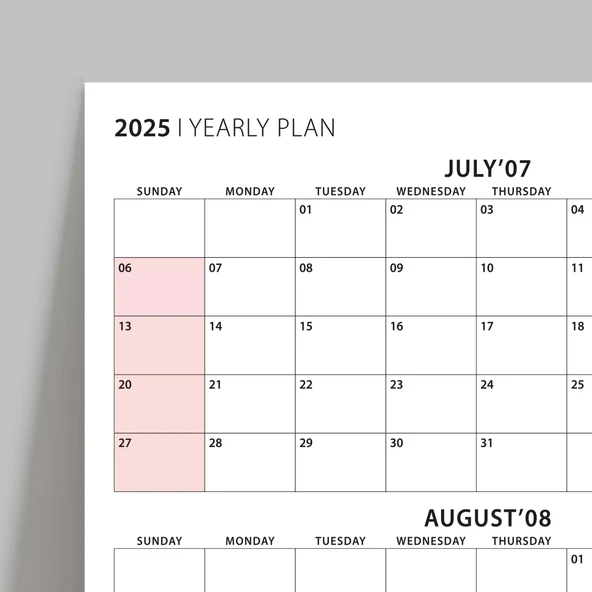 Amerikan Standardı Takvim, Üç Aylık Planlayıcı 2026 Duvar Takvimi Seti, 90 Günlük Planlama, 2026 Duvar Planlayıcı Takvim - Resim 5